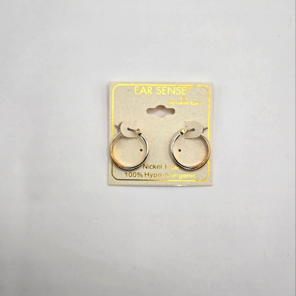 Ear Sense for Sensitive Ears Gold Hoop Earrings